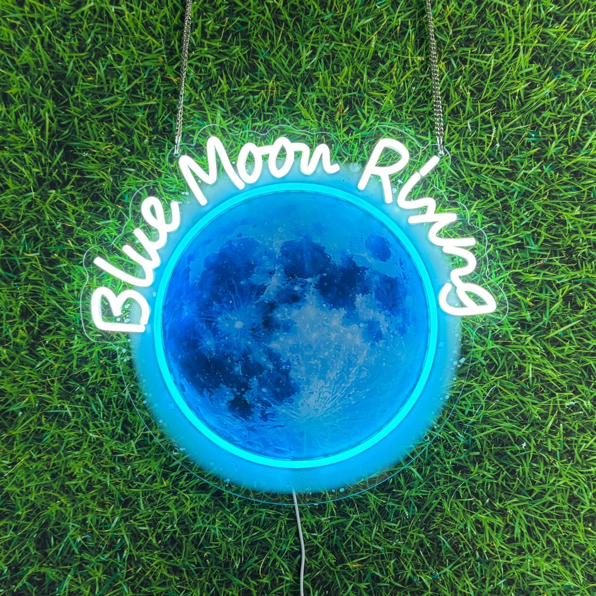Glowline Series: "Blue Moon Rising" Neon Sign