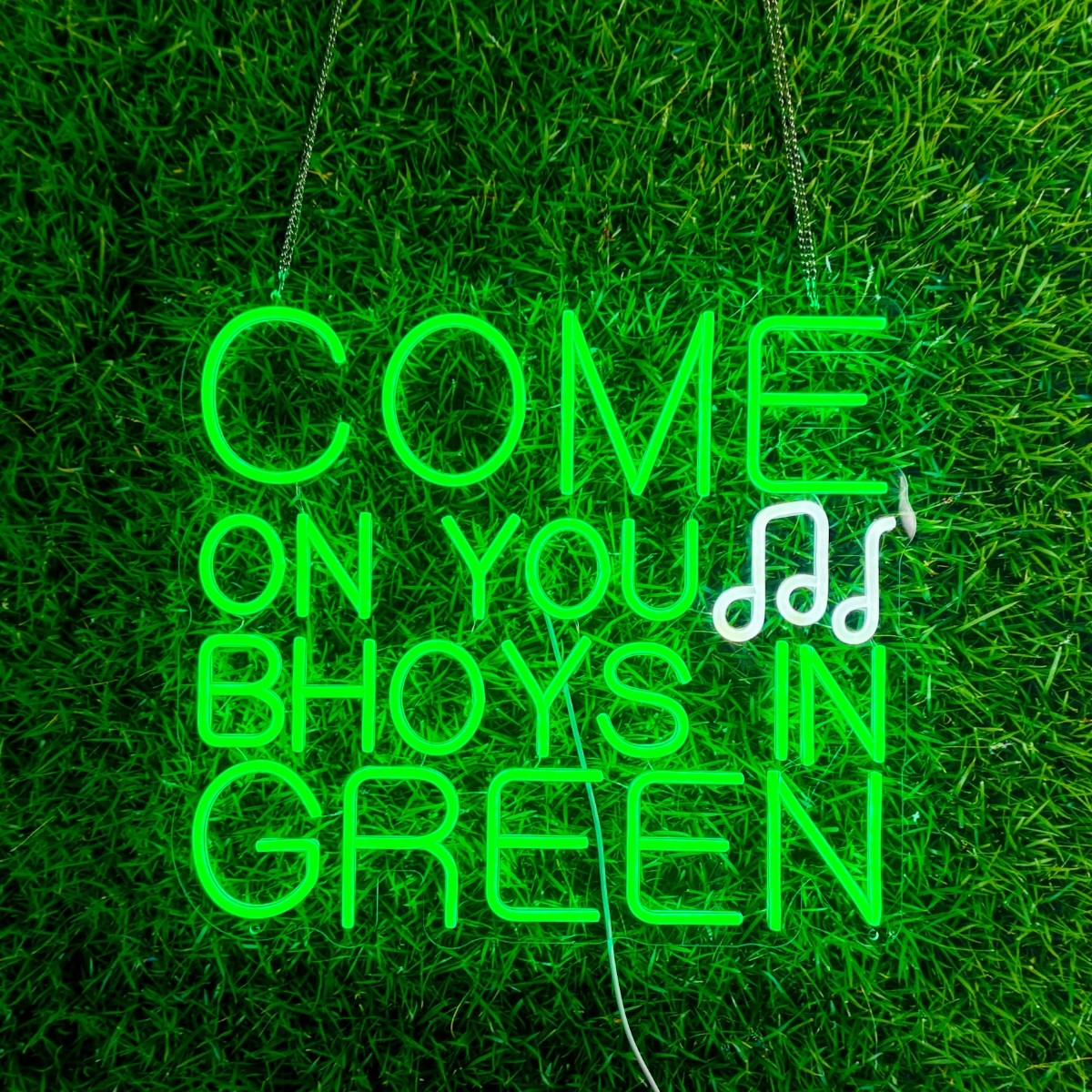 Glowline Series: "Come On You Bhoys in Green" Neon Sign